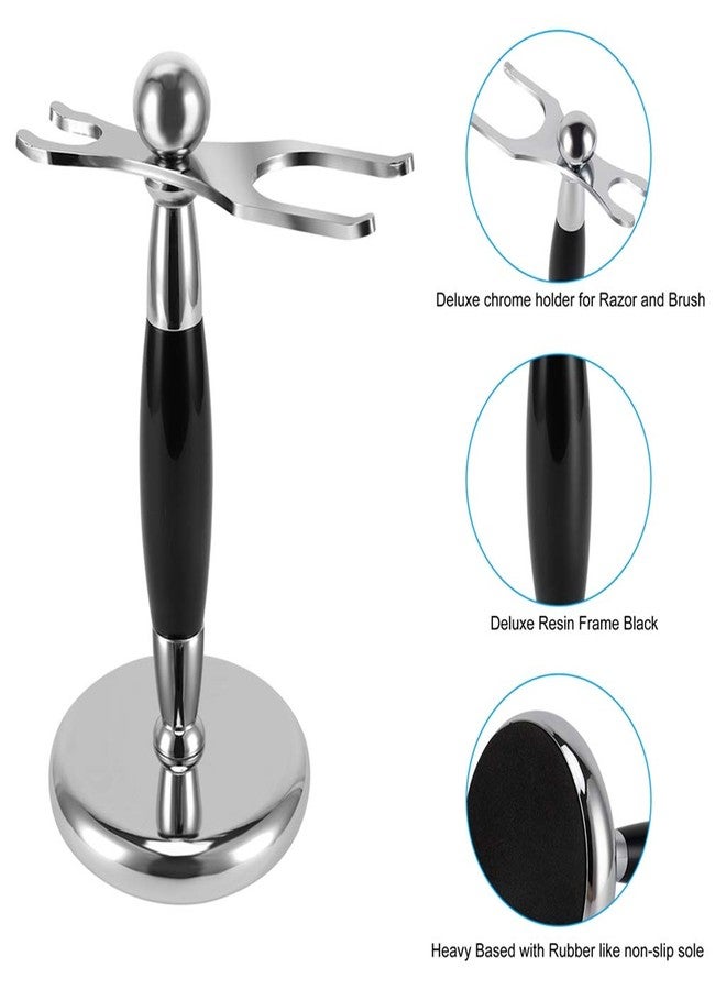 PerPro Luxury Shaving Brush & Razor Stand Universal Shaver Holder with Weighted & Non Slip Base - Image 2